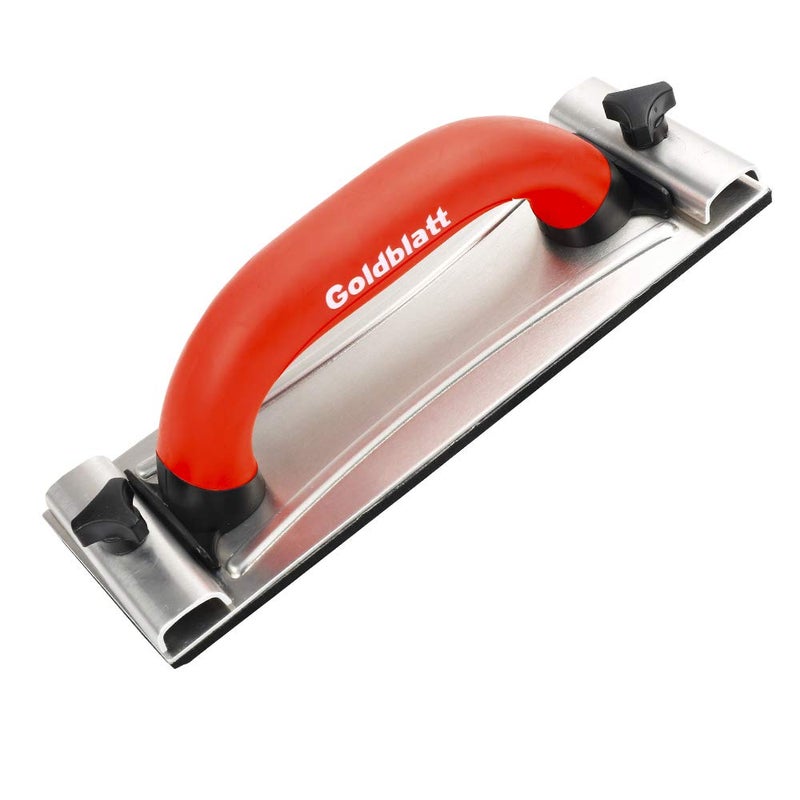Goldblatt Drywall Sanding Block, Hand Sander with Handle, Sandpaper Holder Tool for Wood, Drywall, Metal, Auto Body Polishing - Image 4
